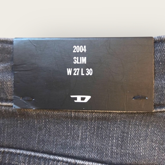 NWT Diesel D-Joy Slim Fit Black Jeans Size 27 - Picture 7 of 15